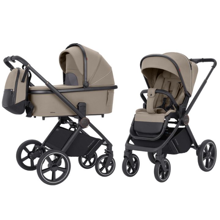 Коляска модульная 2 в 1 CARRELLO Ultimo Matt Black