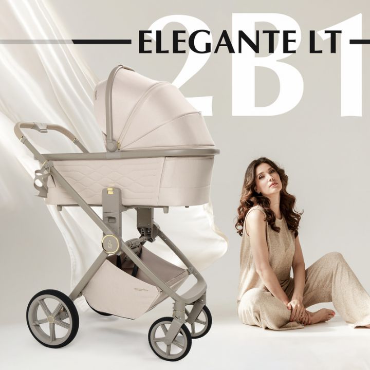 Детская модульная коляска Sweet Baby Elegante LT Beige